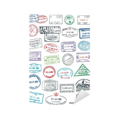 Sticker Passport Stamps - PIXERS.US