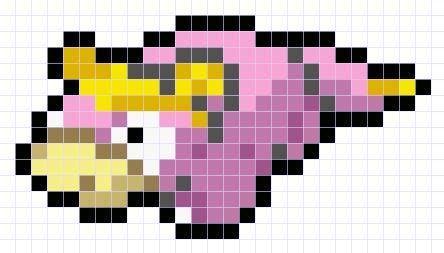 Slowpoke Galar sprite/patrón/diseño | Pixel art pokemon, Pixel art, Pokemon sprites