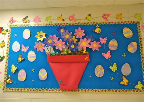 Bulletin Board | Easter bulletin boards, Preschool bulletin, Spring ...