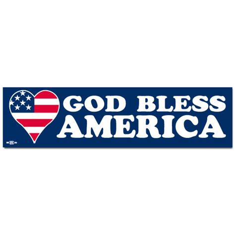 God Bless America Bumper Sticker - #BS29116 - DemocraticStuff.com