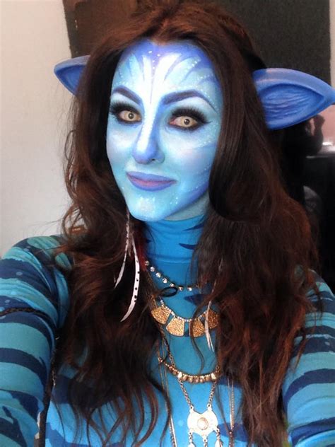 Avatar: Makeup Tutorial for Fancy Dress | Avatar makeup, Amazing ...