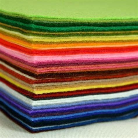 Wool Felt Sheets // Choose Your Own Colors // Felt Square, Wool Fabric, Nonwoven Fabric, Merino ...