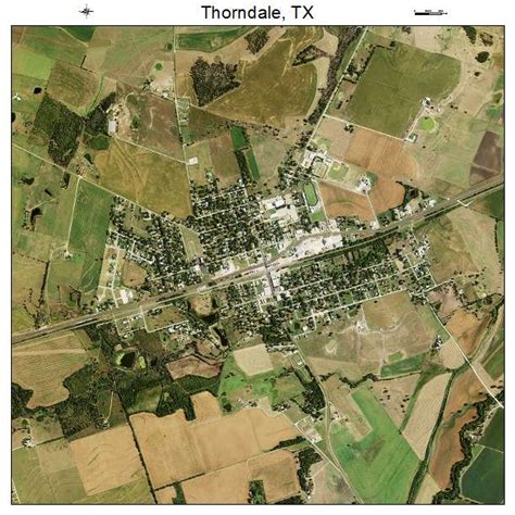 Aerial Photography Map of Thorndale, TX Texas