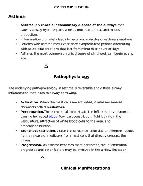 Asthma Concept Map