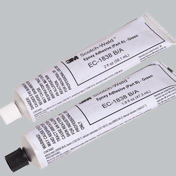 3M Scotch-Weld EC-1838 B/A Green Two-Part Epoxy Adhesive, Base & Accelerator (B/A), 3.6 oz Tube ...