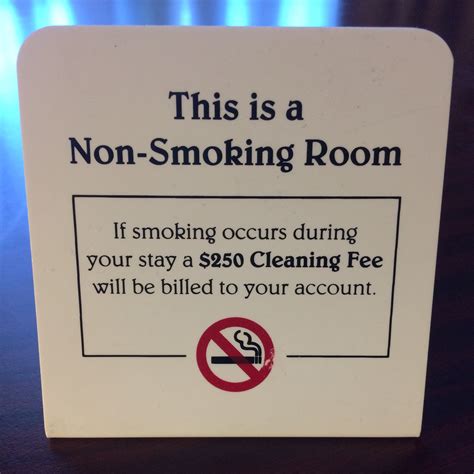 This is a Non-Smoking Room - Fonts In Use