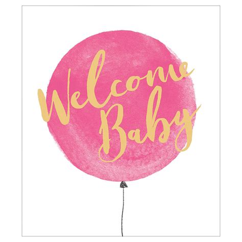 UK Greetings Welcome New Baby Girl Card | Welcome new baby, Baby girl card, New baby girl cards