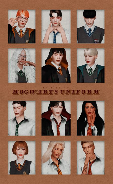 🧙Kiro_Hogwarts uniform & Cape🔮 | เดอะซิมส์, ซิมส์ 4, ซิมส์