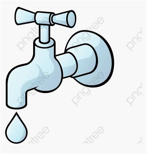 Water Clipart Faucet - Faucet Dripping Water Clipart, HD Png Download ...