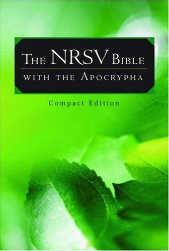 The NRSV Bible with the Apocrypha (Compact Edition): NRSV Bible ...