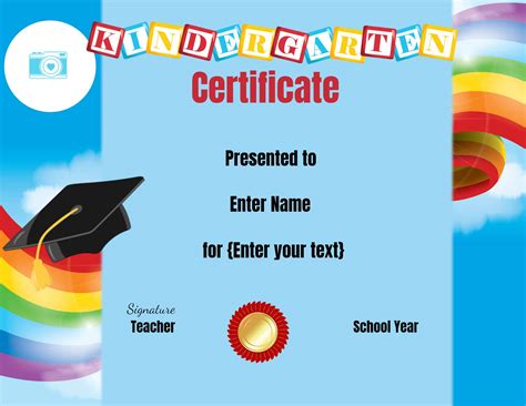 Free Custom Kindergarten Graduation Certificates