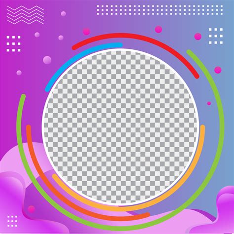 Modern gradient social media profile frame 1265907 Vector Art at Vecteezy