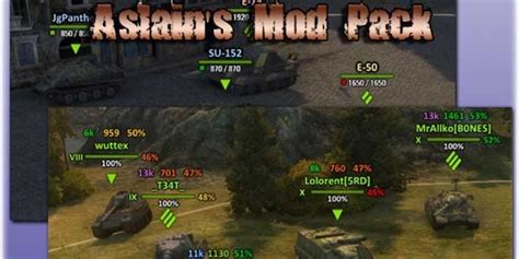 WOT: Aslain’s XVM ModPack v 0.9.15 Mod Packs Mod für World Of Tanks