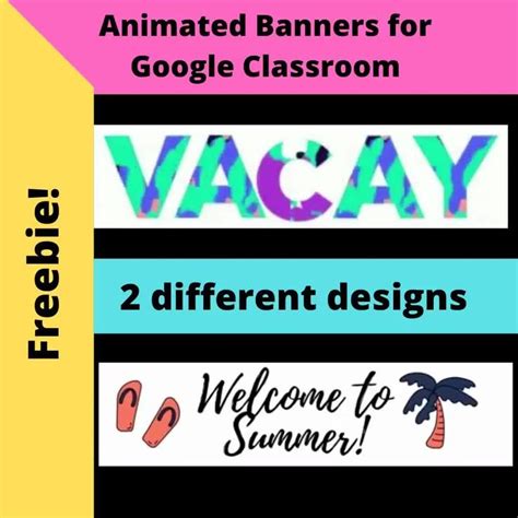 Animated Google Classroom Banners - FREEBIE! [Video] [Video ...