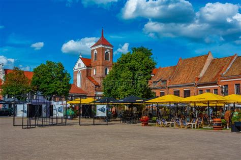 Kaunas, Lithuania, July 5, 2022: Old Town Square in Kaunas, Lith Editorial Image - Image of ...