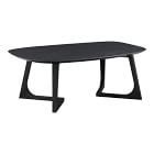 Sculptural Ash Wood Oval Coffee Table | West Elm