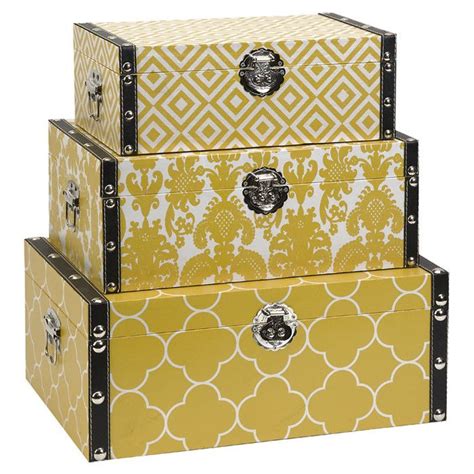 Maureen Storage Box Set | Yellow storage, Decorative boxes, Yellow home accessories