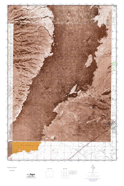 MyTopo Carrizozo West, New Mexico USGS Quad Topo Map