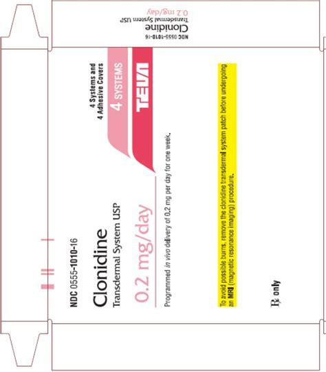 Clonidine Patch - FDA prescribing information, side effects and uses