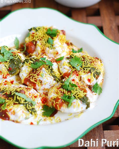 Dahi puri recipe | Indian chaat recipes | Raks Kitchen | Indian Vegetarian recipes