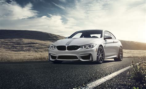 Download White Car Car BMW Vehicle BMW M4 HD Wallpaper