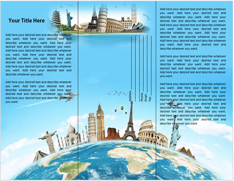 Travel Brochure Templates