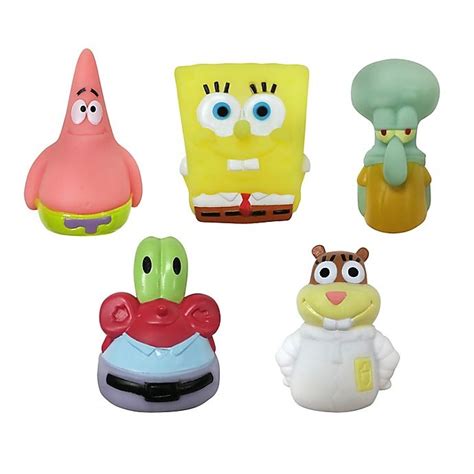 Nickelodeon SpongeBob SquarePants Bath Finger Puppets 5 ct | Shipt