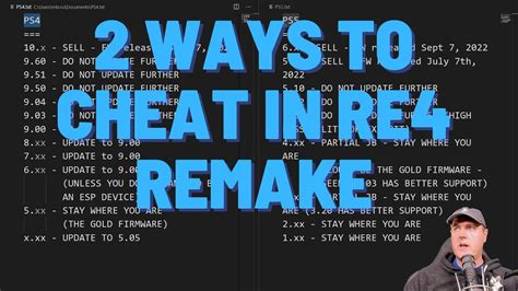 2 Easy Ways to Cheat in Resident Evil 4 Remake for PlayStation 4 - YouTube