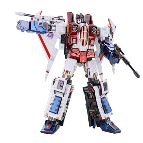 MU Transformers Starscream G1 3D Metal Model Kits DIY Assemble Puzzle Laser Cut Jigsaw Toy YM ...