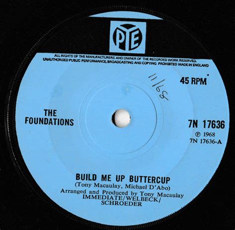 The Foundations - Build Me Up Buttercup (Vinyl, 7", Single) | Discogs