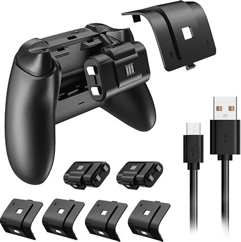 Rechargeable Battery Pack for Xbox One/Xbox Series X/S, 2 Pack Controller Battery Pack Play and ...