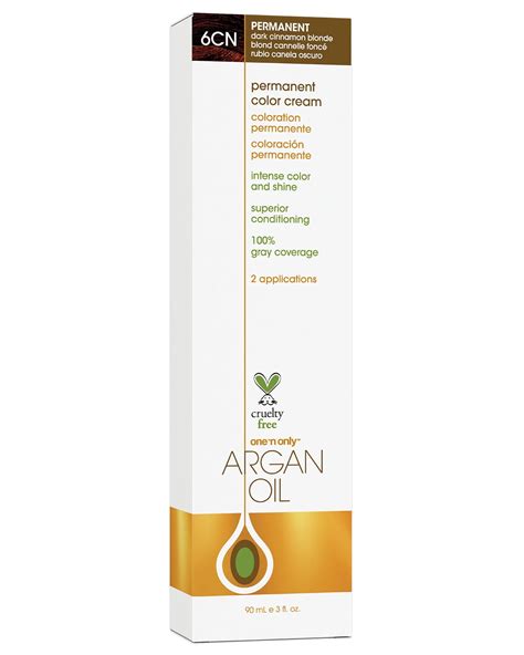 Argan Oil Permanent Hair Color 6CN Dark Cinnamon Blonde - Walmart.com