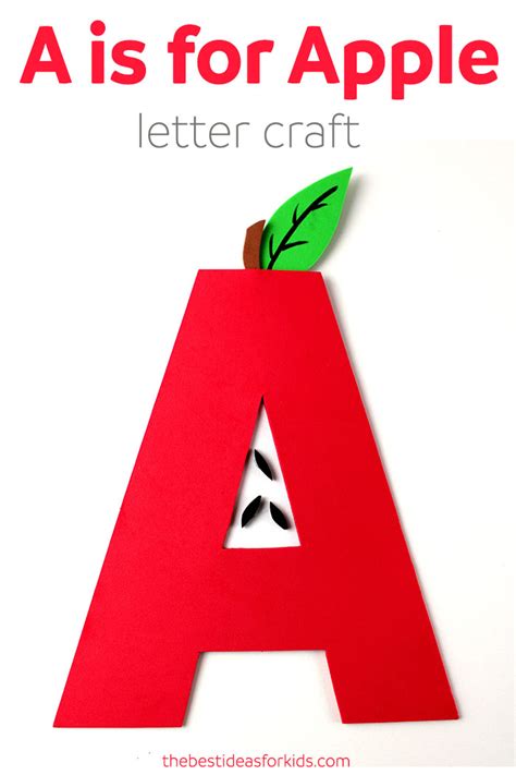 Letter A Craft - A is for Apple - The Best Ideas for Kids