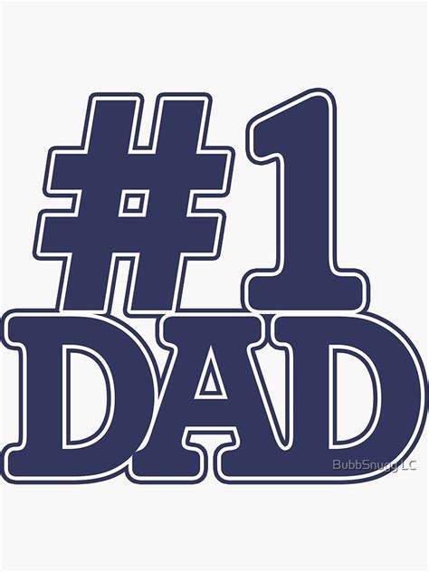 "#1 Dad" Sticker by Boogiemonst | Redbubble Fathers Day Art, Top Dad ...