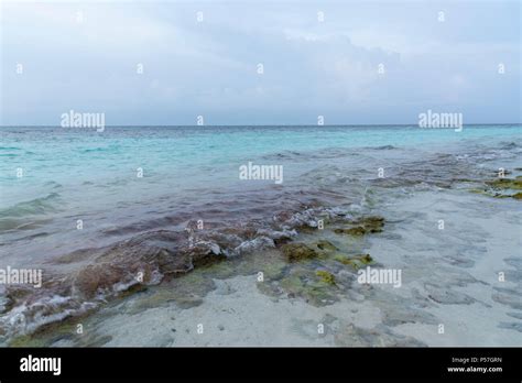 Tropical beach at lagoon in Maldives Stock Photo - Alamy