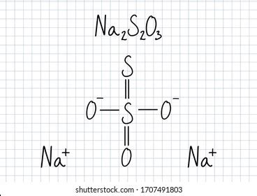 Sodium Thiosulfate Na2s2o3 Handwritten Chemical Formula: ภาพประกอบสต็อก 1707491803 | Shutterstock