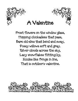 February Poems: Valentine Packet by Kristal | TPT