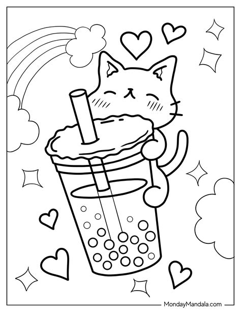 Boba Tea Coloring Pages - Free Coloring Pages Printables