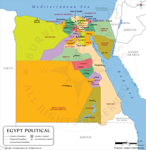 Egypt Provinces Map