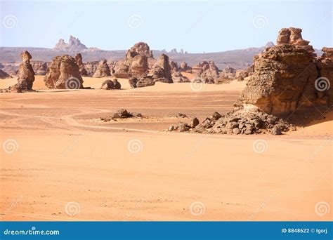 Mountains Akakus, Libya stock photo. Image of stone, global - 8848622