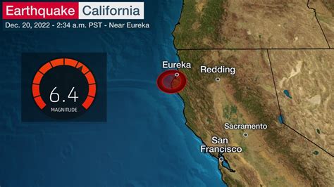 Magnitude-6.4 Earthquake Strikes Near Eureka in Northern California ...