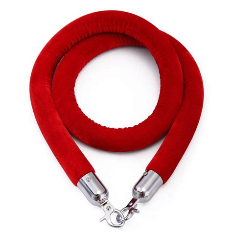 Velvet Rope Barrier - Red (Silver Clips) - 360 Event Hire Scotland