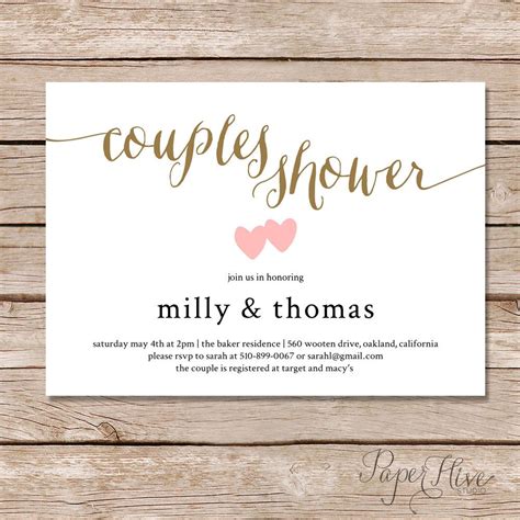 Couples Shower invitation / Couples wedding shower Invite / DIY Pr… | Wedding shower invitations ...