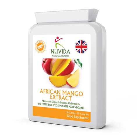 African Mango Extract - 60 High Strength 18,000mg Capsules | NUVIDA NATURAL HEALTH | Vitamin and ...