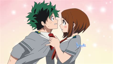 Ochako and Izuku by S4chi on DeviantArt