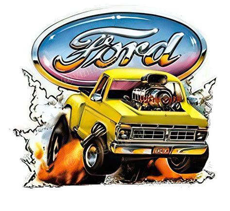 Vintage 1970s Ford Truck Drag Iron-On T-Shirt Transfer Digital Download | Printable- Instant ...