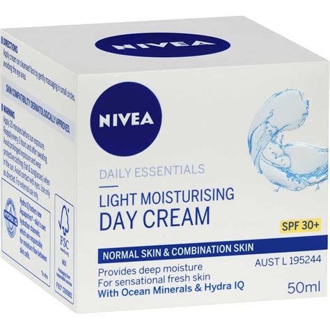 Nivea Daily Essentials Light Moisturising SPF 30+ Day Cream 50mL | BIG W