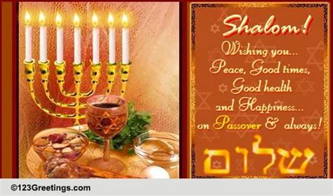 Happy Passover Cards, Free Happy Passover Wishes, Greeting Cards | 123 Greetings