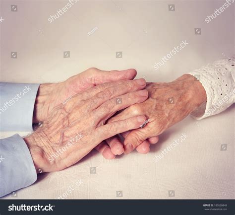 Old People Holding Hands Closeup Concept Stock Photo 187650848 | Shutterstock