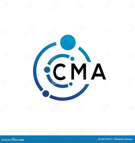 CMA Letter Logo Design On White Background. CMA Creative Initials ...